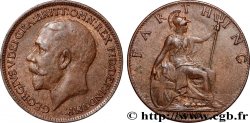REINO UNIDO 1 Farthing Georges V 1919 