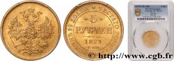 RUSSIE - ALEXANDRE II 5 Roubles 1879 Saint-Petersbourg SUP PCGS