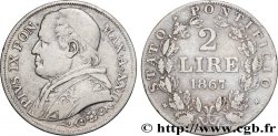 VATICAN ET ÉTATS PONTIFICAUX 2 Lire Pie IX an XXII 1867 Rome