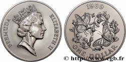 BERMUDES 1 Dollar Proof Papillons 1989  SPL 