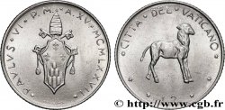 VATICAN AND PAPAL STATES 2 Lire frappe au nom de Paul VI an XV arme / agneau 1977 Rome