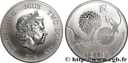 PLATA INVERSIÓN 2 Dollars Proof Année du singe 2016 