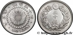 JAPON 50 Sen an 40 Meiji (Mutsuhito) soleil 1907 