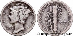 ÉTATS-UNIS D&nbsp;AMÉRIQUE 1 Dime Mercury 1937 Philadelphie TB+ 