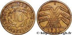 GERMANY 10 Reichspfennig gerbe de blé 1935 Muldenhütten - E