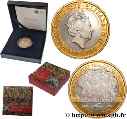 ROYAUME-UNI 2 Pounds Proof 350 Ans de l’Incendie de Londres 2016  FDC 