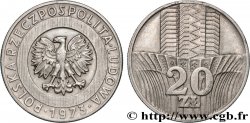 POLAND 20 Zlotych aigle  1976 Varsovie