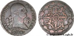 ESPAGNE 8 Maravedis Charles IIII 1794 Ségovie