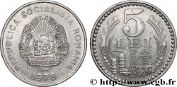 ROUMANIE 5 Lei emblème / industries 1966 Bucarest