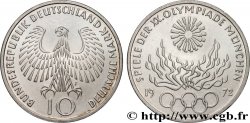 ALLEMAGNE 10 Mark XXe J.O. Munich - Flamme olympique 1972 Stuttgart