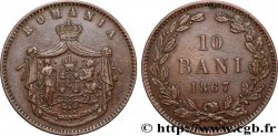 ROUMANIE 10 Bani armes 1867 Heaton