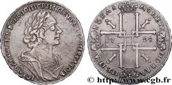 RUSSIE - PIERRE Ier LE GRAND Rouble 1725 Saint-Petersbourg TTB 