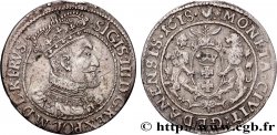 POLOGNE 1/4 de Thaler Sigismond III Vasa 1618 Dantzig