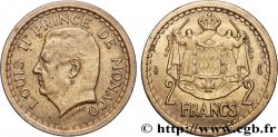 MONACO 2 Francs Louis II (1943) Paris