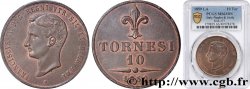 ITALIE - ROYAUME DES DEUX-SICILES - FRANÇOIS II 10 Tornesi  1859 Naples SPL63 PCGS
