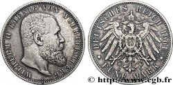 ALLEMAGNE - ROYAUME DE WURTTEMBERG - GUILLAUME II 5 Mark  1901 Stuttgart TTB 
