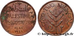 PALESTINE 2 Mils 1941  TTB 