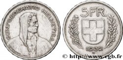 SUISSE 5 Francs Berger des Alpes 1932 Berne