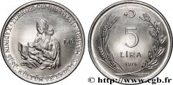 TURKEY 5 Lira FAO - A,,ée Internationale de la Femme 1976 Istanbul AU 