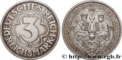 ALLEMAGNE 3 Reichsmark 1000e anniversaire de la fondation de Nordhausen 1927 Berlin