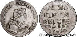 ALLEMAGNE - PRUSSE 1/12 Thaler Frédéric II 1750 Berlin
