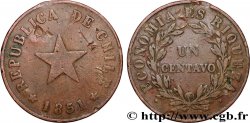 CHILI 1 Centavo 1851  TB 