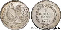 SUISSE - CANTON DE ZÜRICH 5 Schilling canton de Zurich 1783 