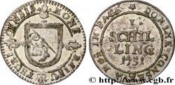 SUISSE - CANTON DE ZÜRICH 1 Schilling 1751 