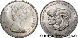 UNITED KINGDOM 25 New Pence (1 Crown) mariage du Prince de Galles et de Lady Diana Spencer 1981 