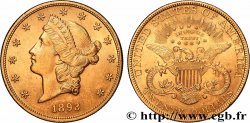 GOLD, PALLADIUM & PLATINUM INVESTMENT 20 Dollars  Liberty  1893 Philadelphie