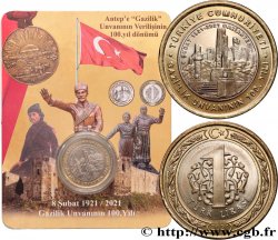 TURKEY 1 Lira 100e anniversaire de Gaziantep 2021 Istanbul