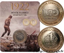 TURQUIE 1 Lira 100e anniversaire de la grande offensive 2022 Istanbul