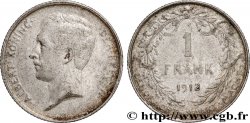 BELGIUM 1 Frank (Franc) Albert Ier légende flamande 1912 Bruxelles