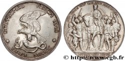 ALLEMAGNE - PRUSSE 3 Mark 100e anniversaire défaite de Napoléon 1913 Berlin