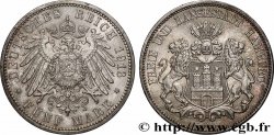 ALLEMAGNE - VILLE LIBRE DE HAMBOURG 5 Mark 1913 Hambourg TTB+ 
