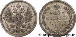 RUSSIE 20 Kopecks aigle bicéphale 1910 Saint-Petersbourg