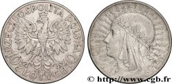 POLAND 10 Zlotych reine Jadwiga 1932 Londres XF 