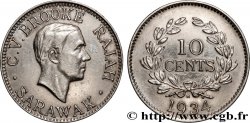 SARAWAK 10 Cents Sarawak Rajah C.V. Brooke 1934 Heaton - H