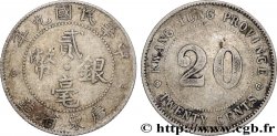 CHINA 20 Cents Province de Kwangtung  an 9 de la République (1920) 