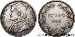 ITALIEN - KIRCHENSTAAT - PIE IX. Giovanni Maria Mastai Ferretti) Scudo Pie IX an IX 1854 Rome
