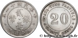 CHINE 20 Cents Province de Kwangtung  an 11 de la République (1922) 
