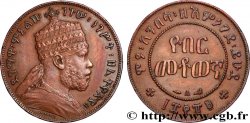 ETIOPIA 1/100 Birr roi Menelik II EE1889 (1897) Paris