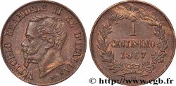 ITALIA 1 Centesimo Victor Emmanuel II 1867 Milan