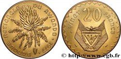 RWANDA 20 Francs emblème / bananier 1977 Paris