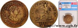 ROYAUME-UNI (TOKENS) 1/2 Penny - Georges III lauré 1812 