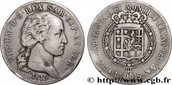 ITALIE - ROYAUME DE SARDAIGNE - VICTOR-EMMANUEL Ier 5 Lire  1819 Turin