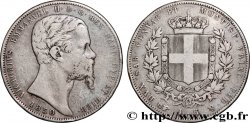 ITALIE - ROYAUME DE SARDAIGNE - VICTOR-EMMANUEL II 5 Lire  1850 Turin TB+ 