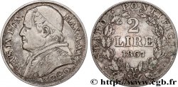 VATICAN ET ÉTATS PONTIFICAUX 2 Lire Pie IX an XXII 1867 Rome