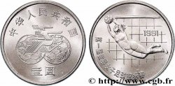 CHINA 1 Yuan 1ère coupe du monde de football féminin : gardien de but plongeant 1991 