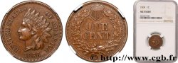 ÉTATS-UNIS D AMÉRIQUE 1 Cent tête d’indien, 3e type 1868  SUP55 NGC